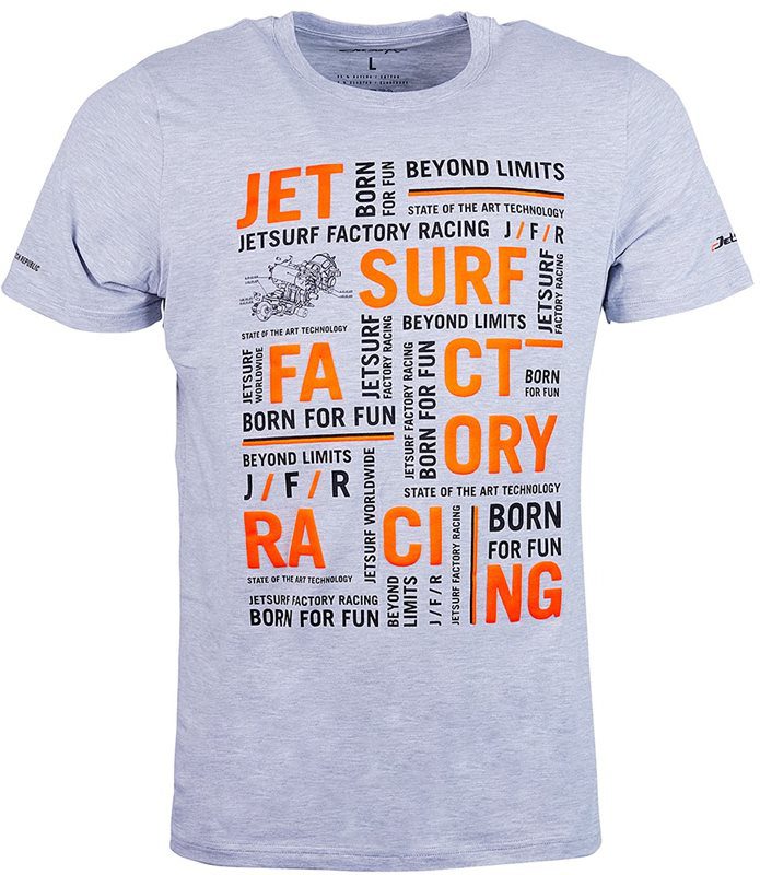 Jetsurf T-shirt Letters Grey