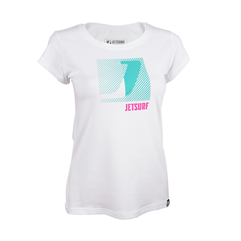 Jetsurf T-shirt Legacy Teal/pink White W