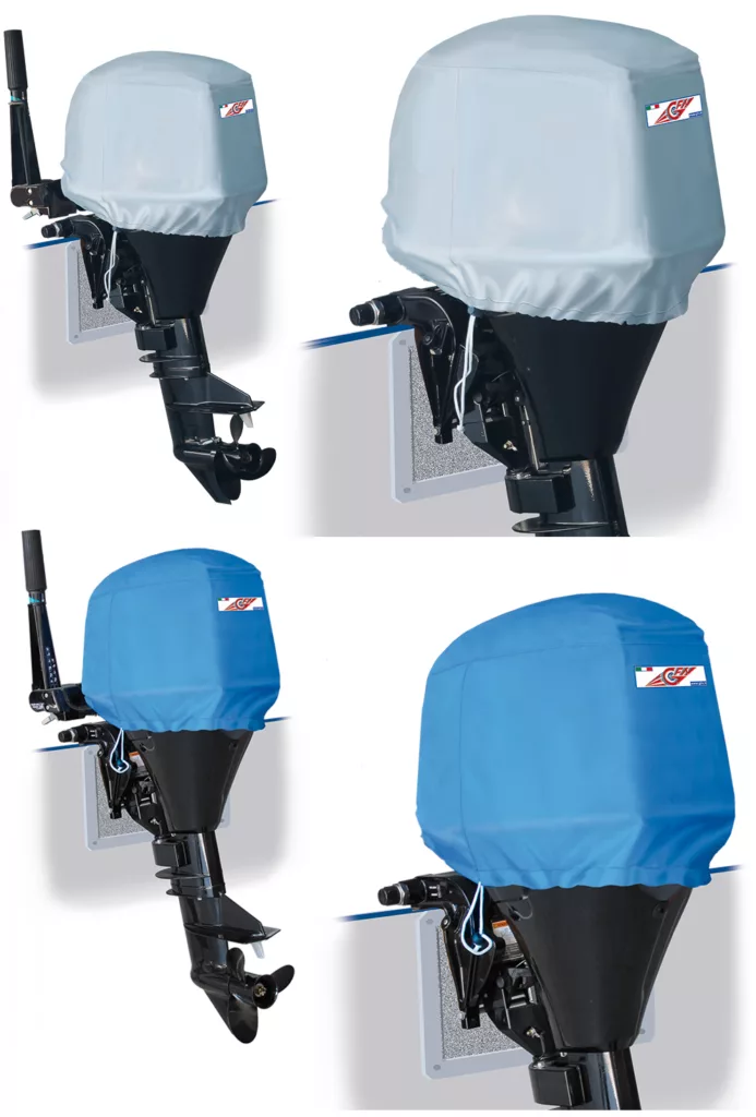 Outboard Engine Cover 600 Deniers Blue