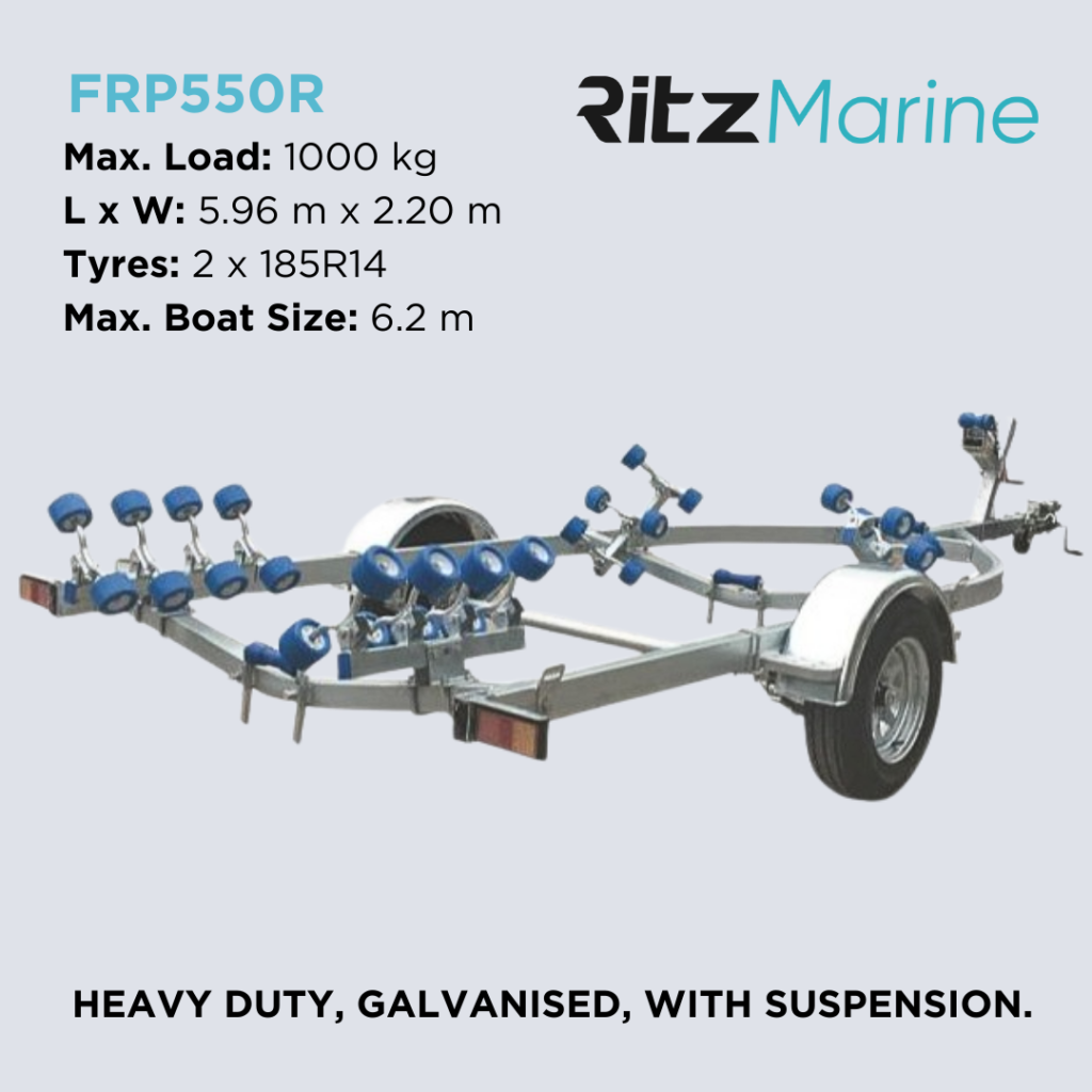 Heavy Duty Galvanised Trailer for Boats up to 6.2m