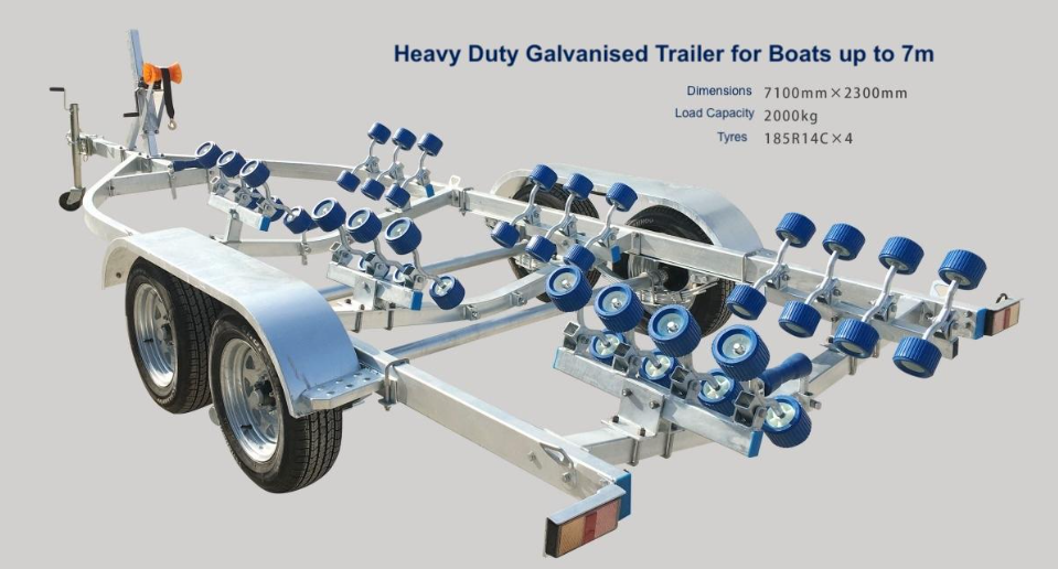 Heavy Duty Galvanised Trailer for Boats up to 7m