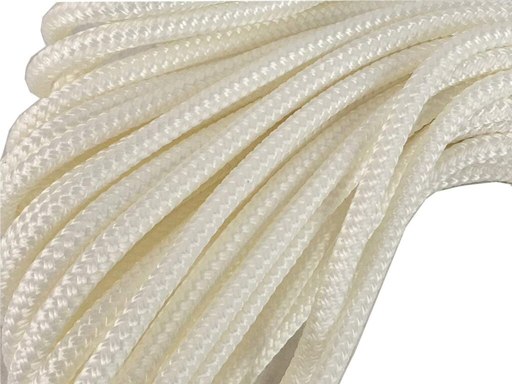 Rope Braided Polyester 6mm White (per m)