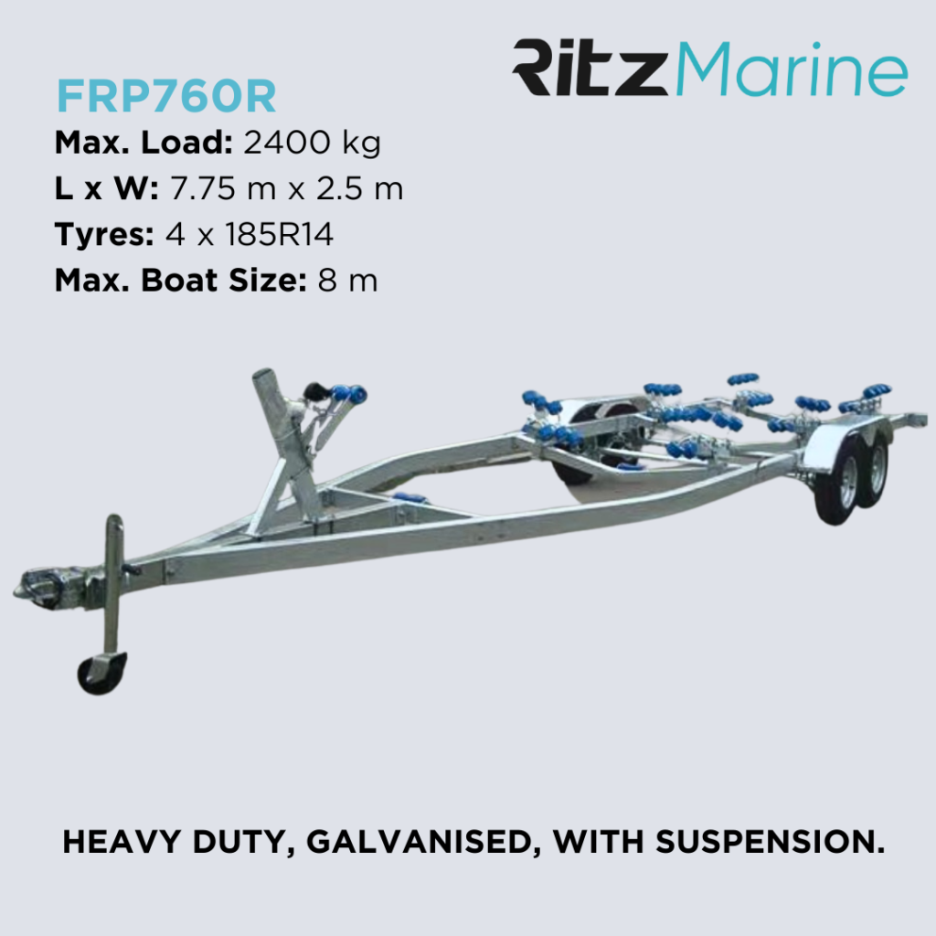 Heavy Duty Galvanised Trailer for Boats up to 8m