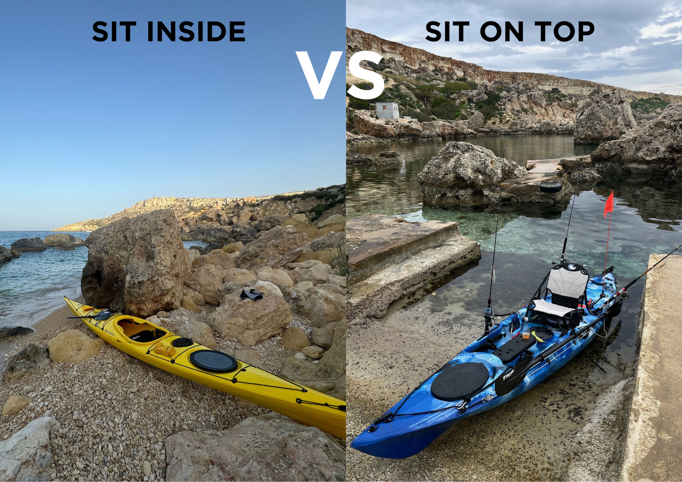 Sit-On-Top vs. Sit-Inside Kayaks